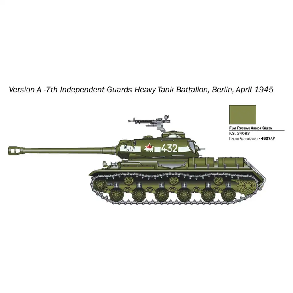 Italeri 1/56 JS2 Сталин танк модел изображение 3