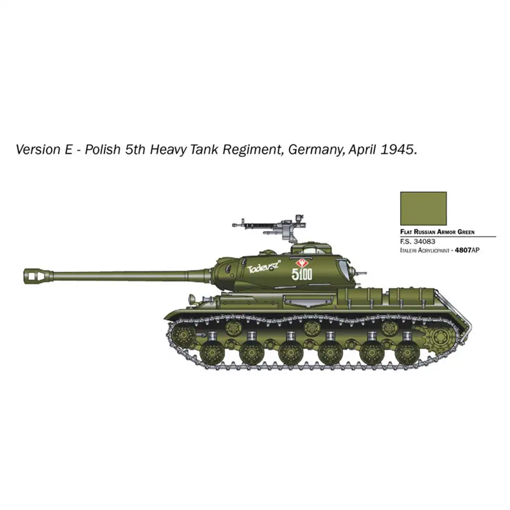 Italeri 1/56 JS2 Сталин танк модел изображение 4