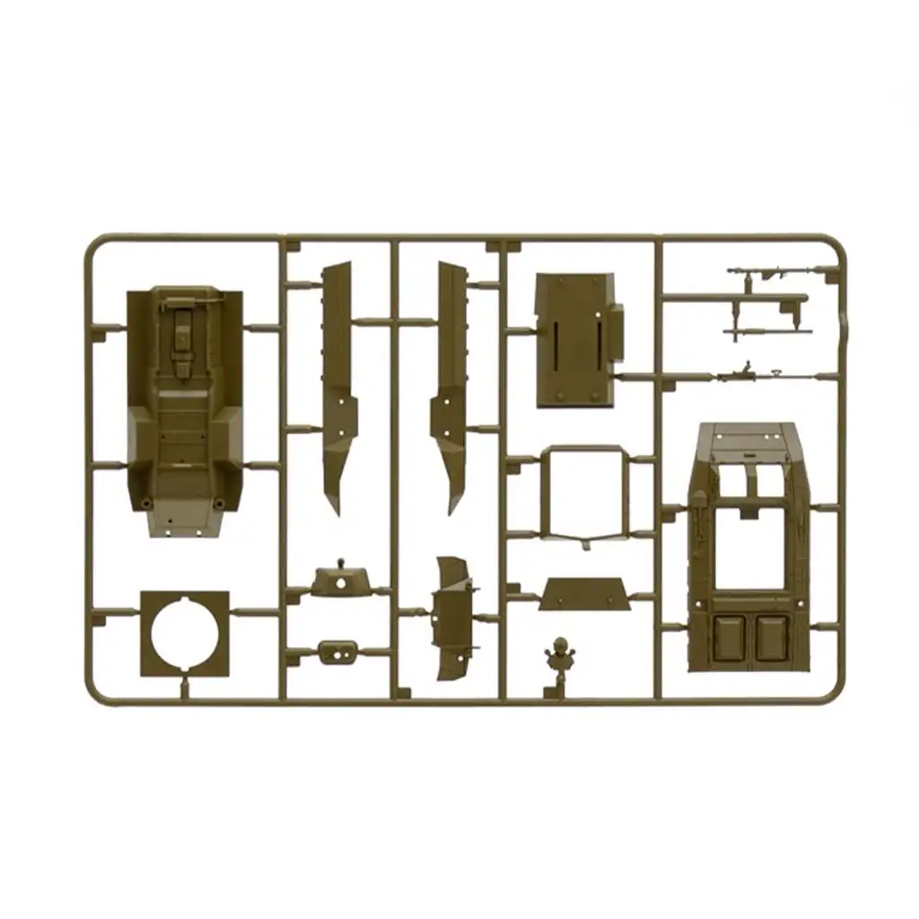Italeri 1/56 M8/M20 танк модел изображение 6
