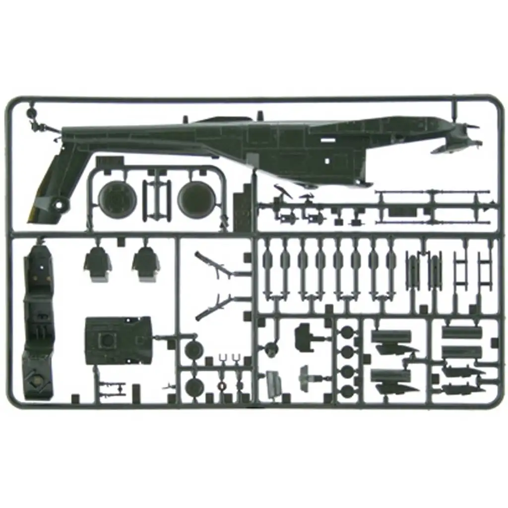 Italeri 1/72 AH-64 Apache хеликоптер модел изображение 3