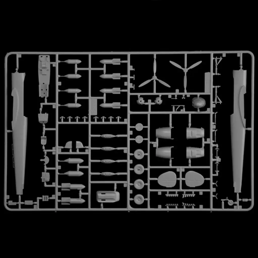 Italeri 1/72 Bf 110 C Zerstörer изтребител модел изображение 8