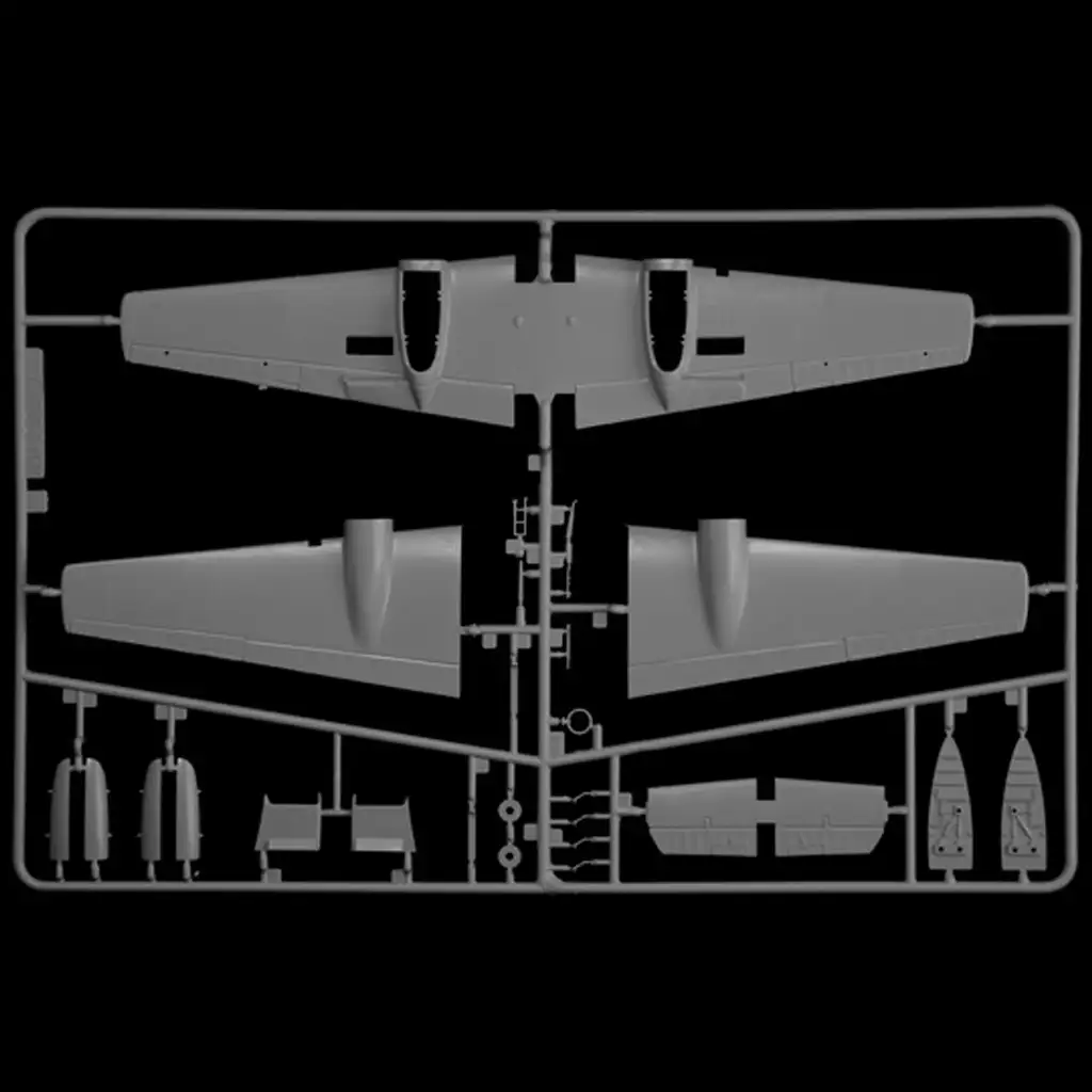 Italeri 1/72 Bf 110 C Zerstörer изтребител модел изображение 9