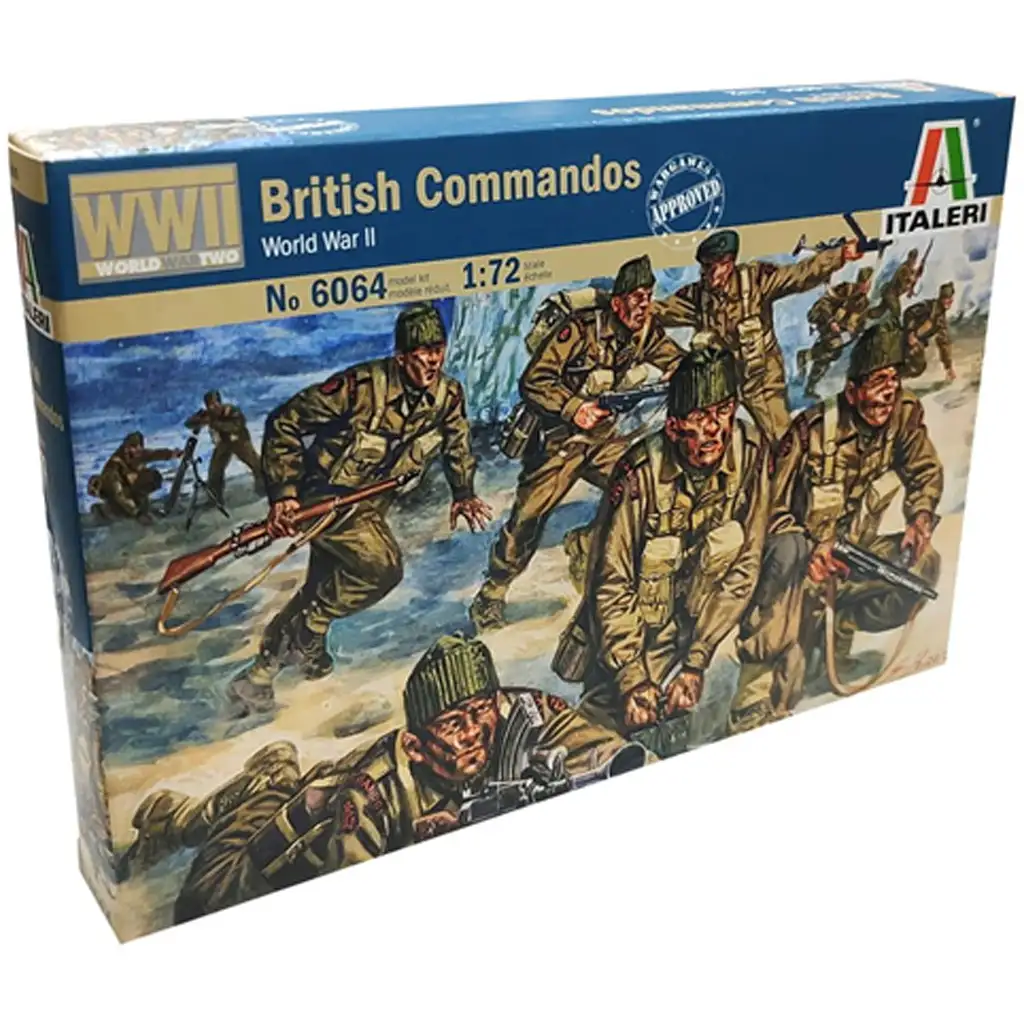 Italeri 1/72 Британски командоси Брит военни фигурки модел изображение 1