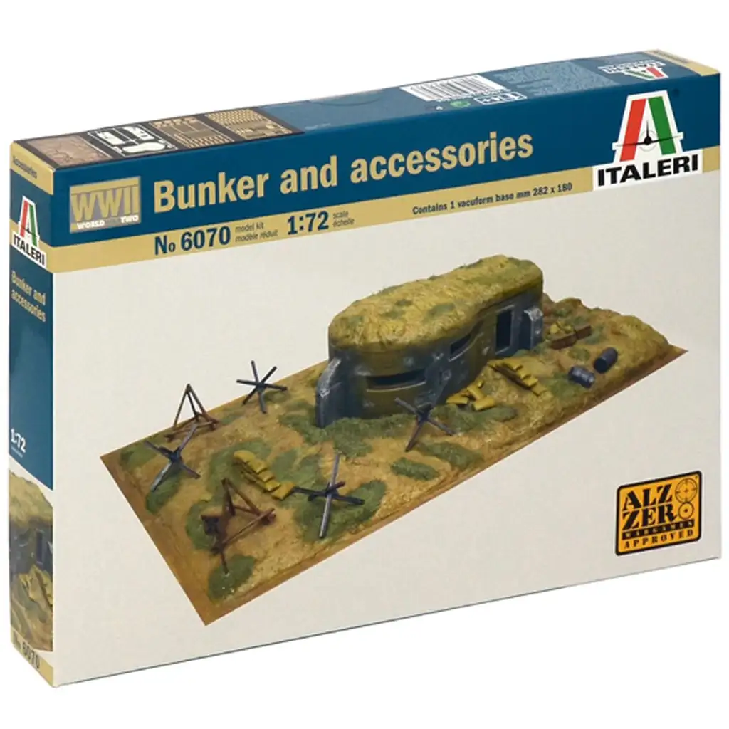 Italeri 1/72 Бункер и теренни елементи диорама комплект изображение 1