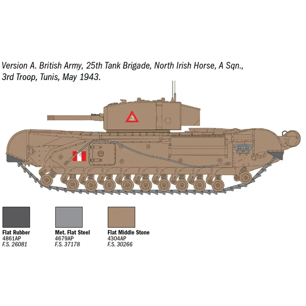 Italeri 1/72 Churchill Mk. III танк модел изображение 3