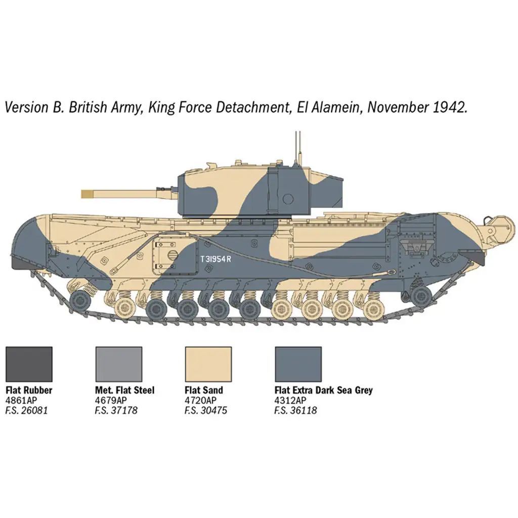 Italeri 1/72 Churchill Mk. III танк модел изображение 4