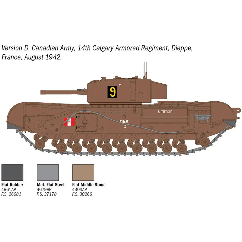 Italeri 1/72 Churchill Mk. III танк модел изображение 6