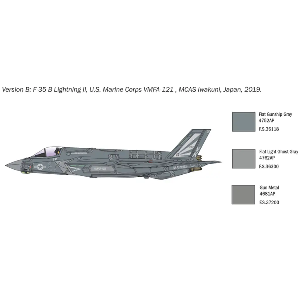 Italeri 1/72 F-35B Lightning II изтребител модел изображение 4