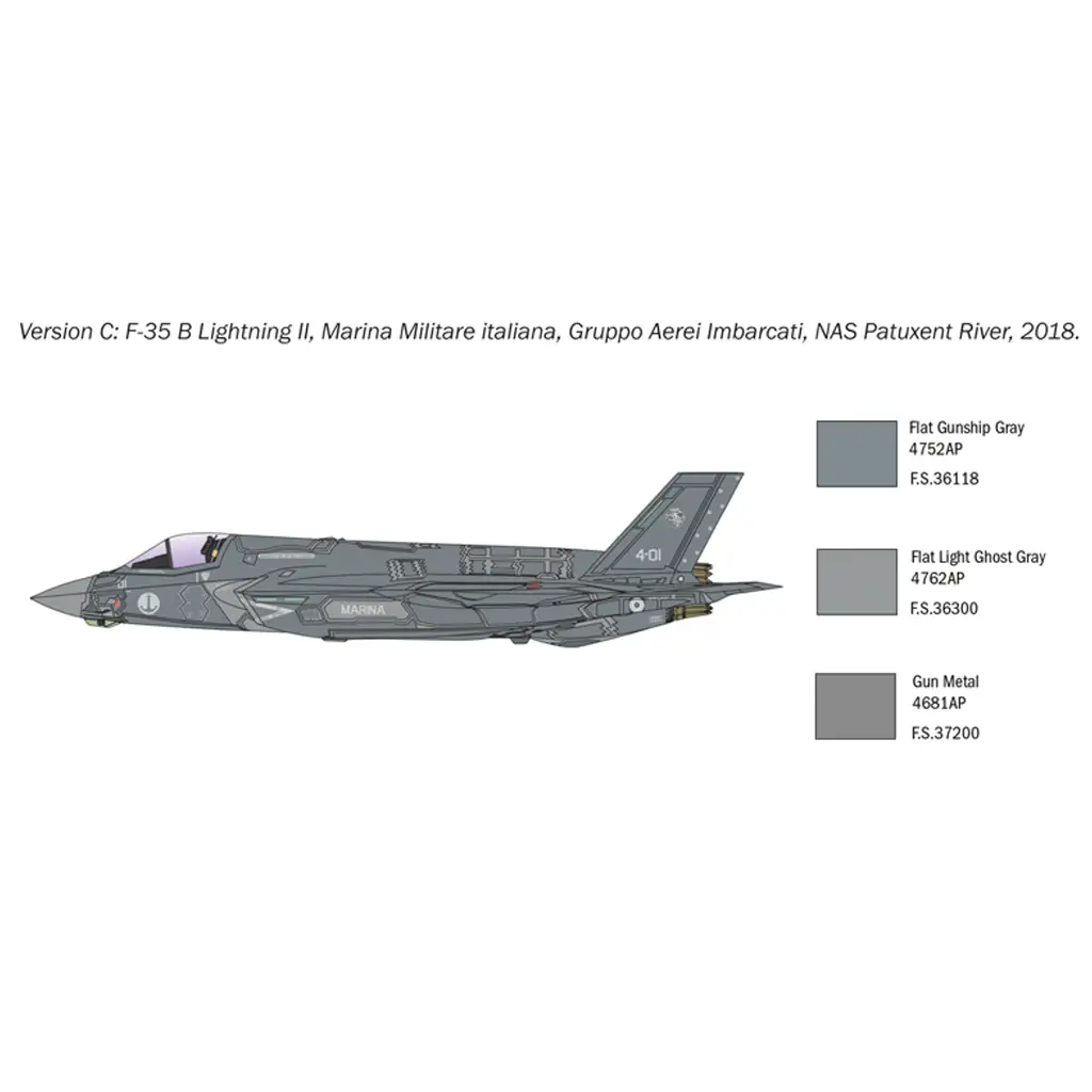 Italeri 1/72 F-35B Lightning II изтребител модел изображение 5