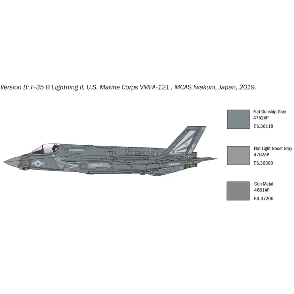 Italeri 1/72 F-35B Lightning II изтребител модел изображение 6