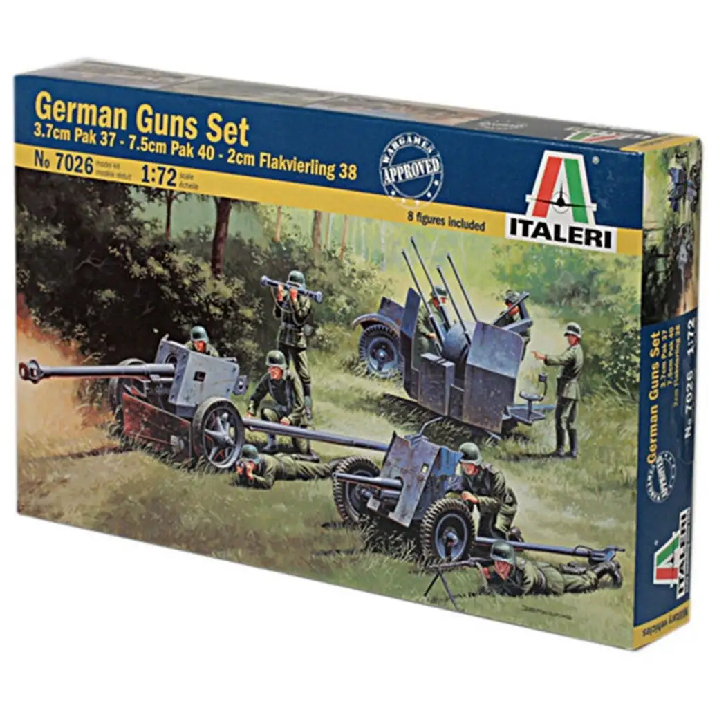 Italeri 1/72 Германски оръдия комплект изображение 1