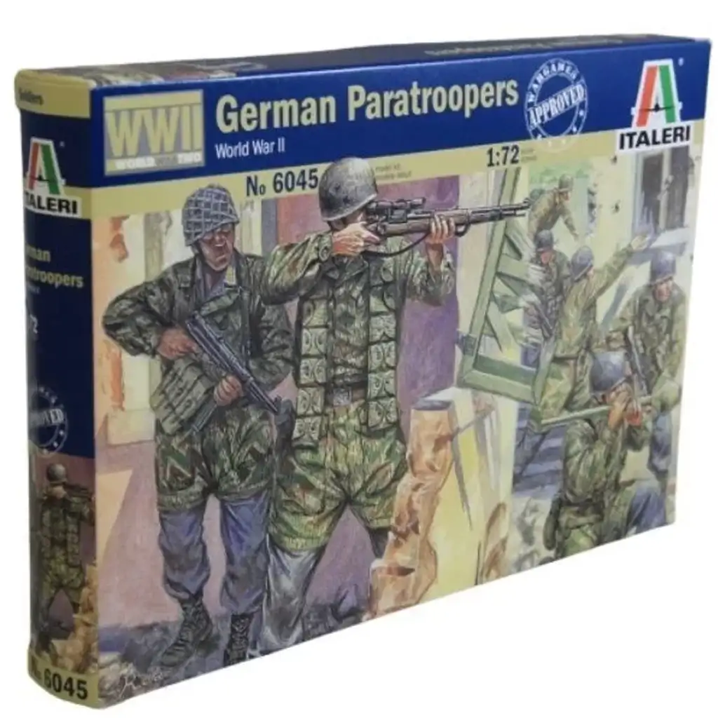Italeri 1/72 Германски парашутисти Немски военни фигурки модел изображение 1