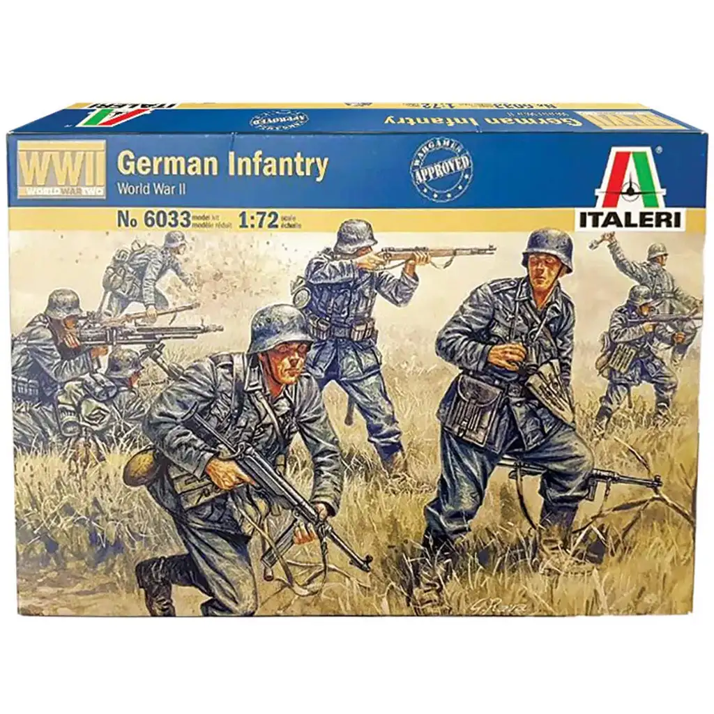 Italeri 1/72 Немски пехотинци Немски военни фигурки модел изображение 1