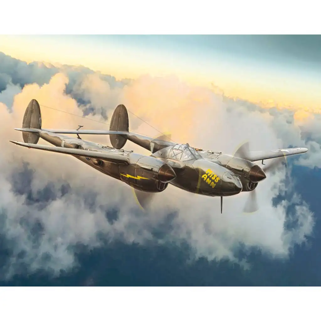 Italeri 1/72 P-38J Lightning самолетен модел изображение 9