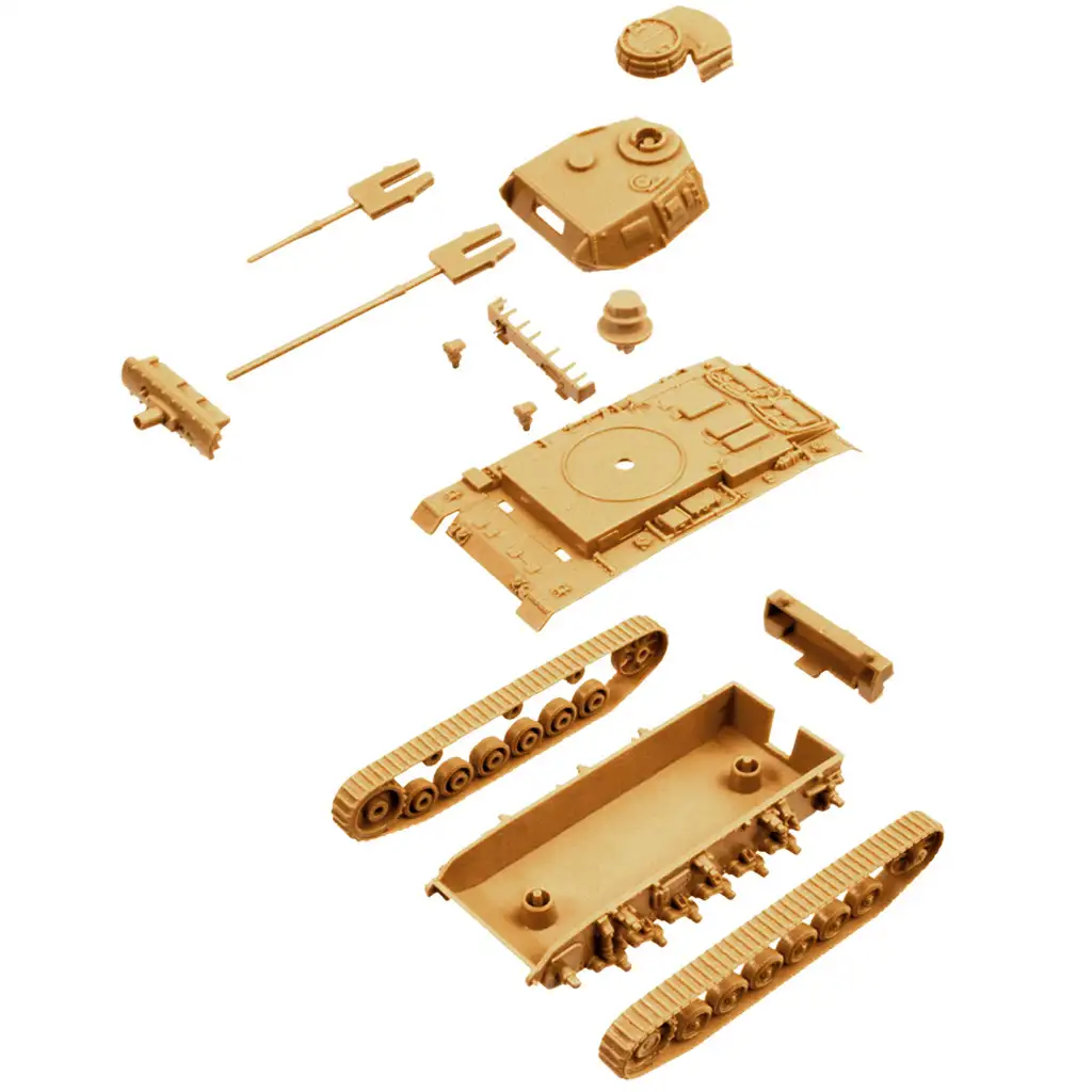 Italeri 1/72 Pz.Kpfw. III Ausf. J танк 2бр. комплект за моделиране изображение 3