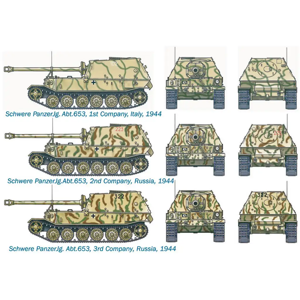Italeri 1/72 Sd. Kfz. 184 Panzerjäger Elefánt танк модел изображение 2
