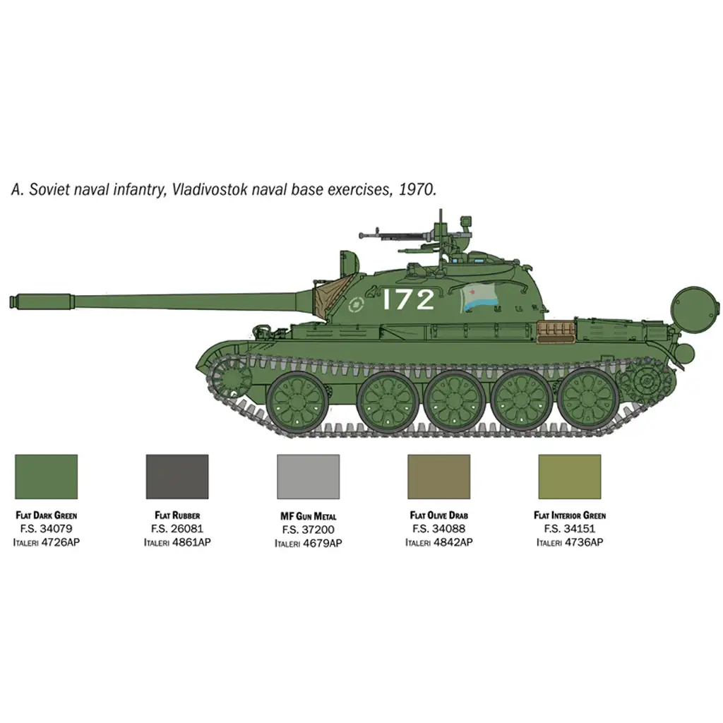 Italeri 1/72 T-55A танк модел изображение 3