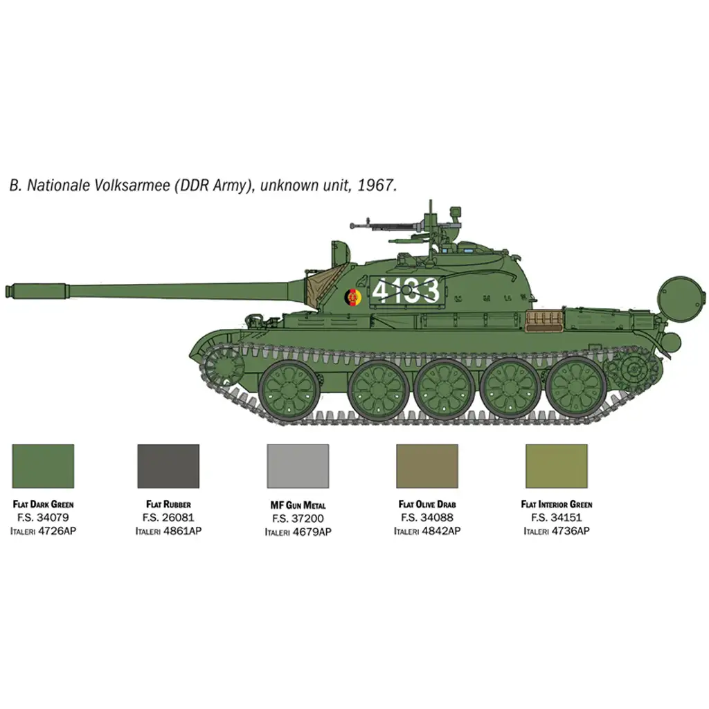 Italeri 1/72 T-55A танк модел изображение 4