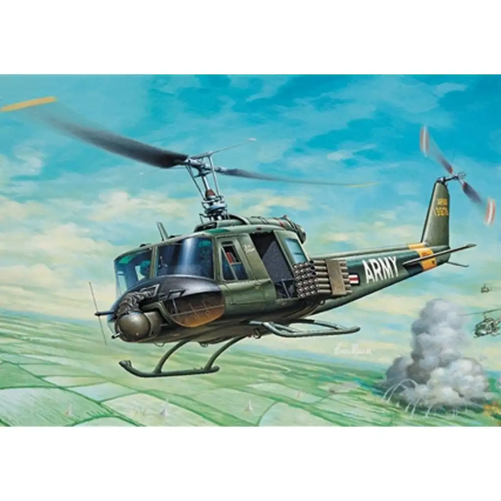 Italeri 1/72 UH-1B Huey хеликоптер модел изображение 2