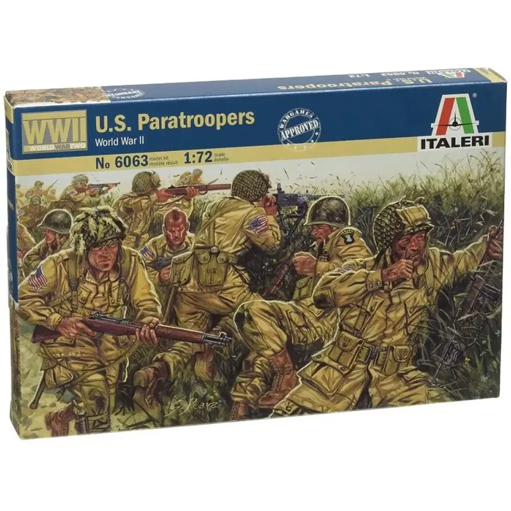 Italeri 1/72 U.S. Paratroopers военни фигурки модел изображение 1
