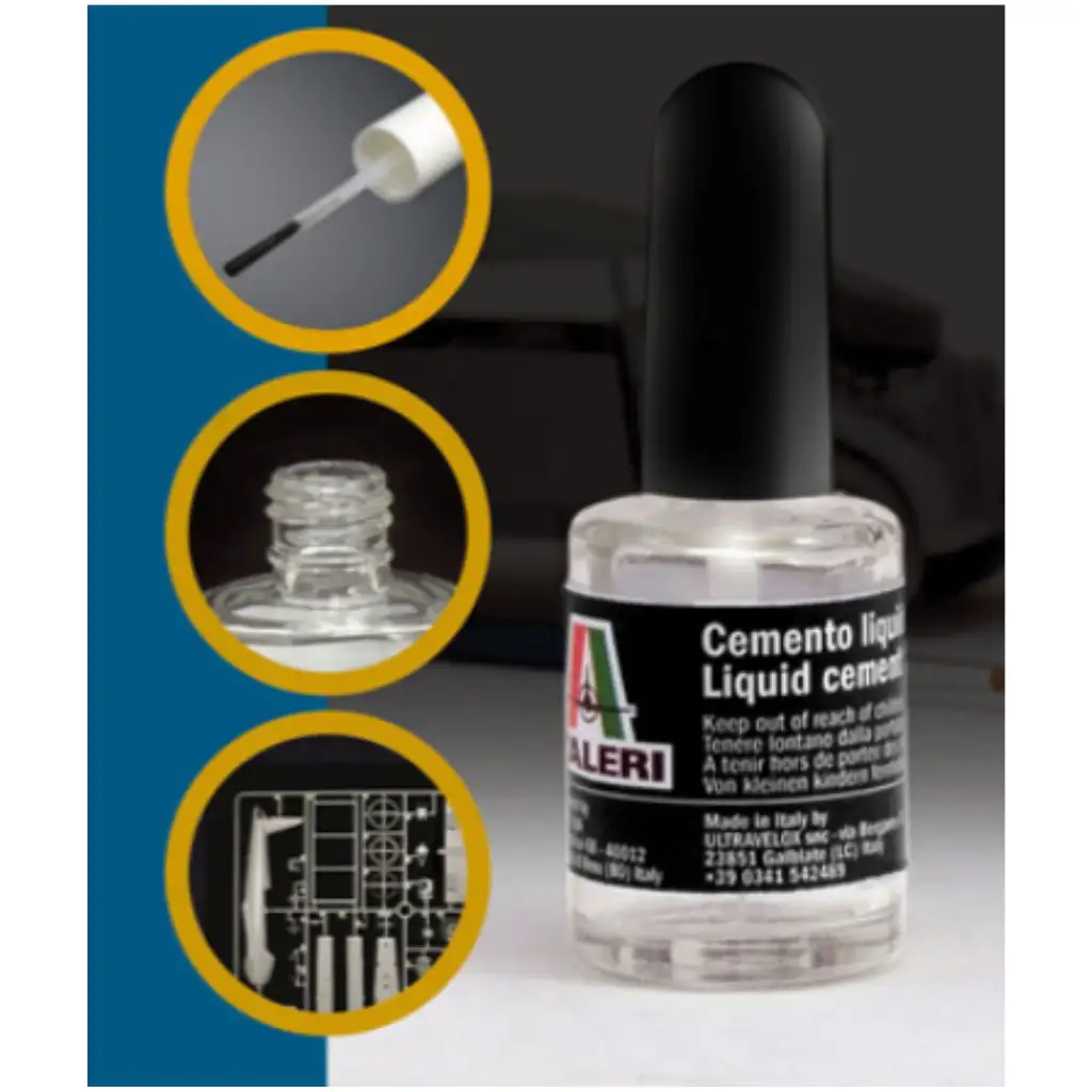 Italeri четков модел лепило 15ml - с дебела четка изображение 1