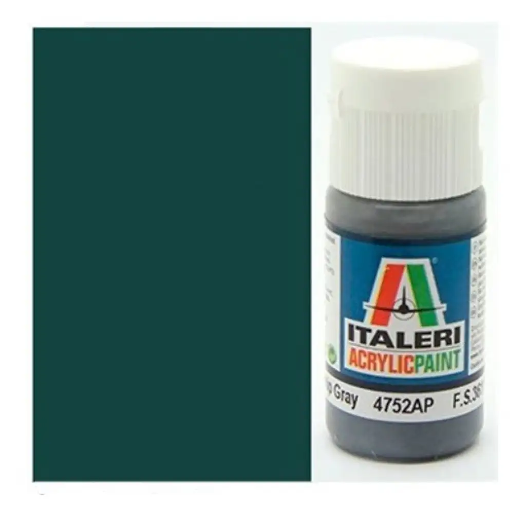 Italeri Flat Gunship Gray (4752AP) - Матово сиво боя за модел 20ml изображение 1