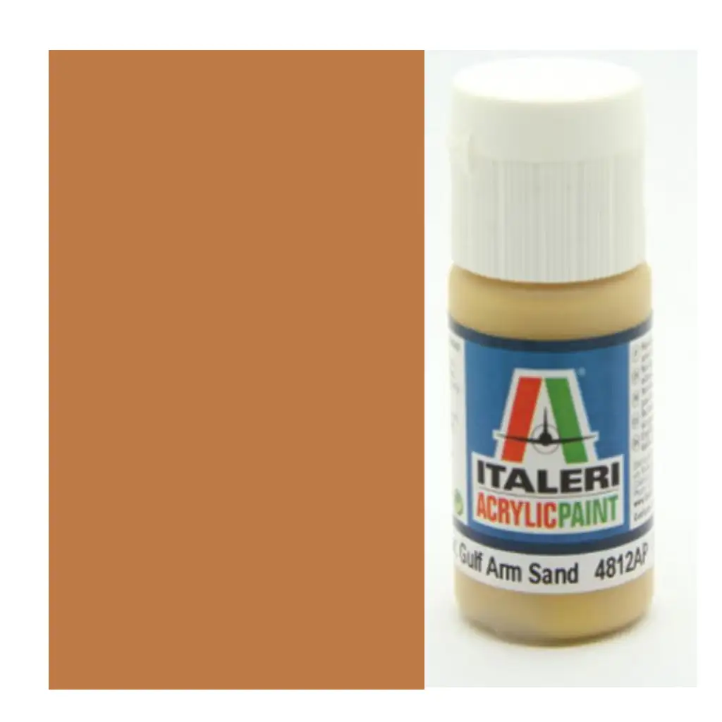 Italeri Flat US Army/Mar.Gulf Armor Sand (4812AP) - Matt US Army/Mar.Gulf броня пустиня пясък модел боя 20ml изображение 1