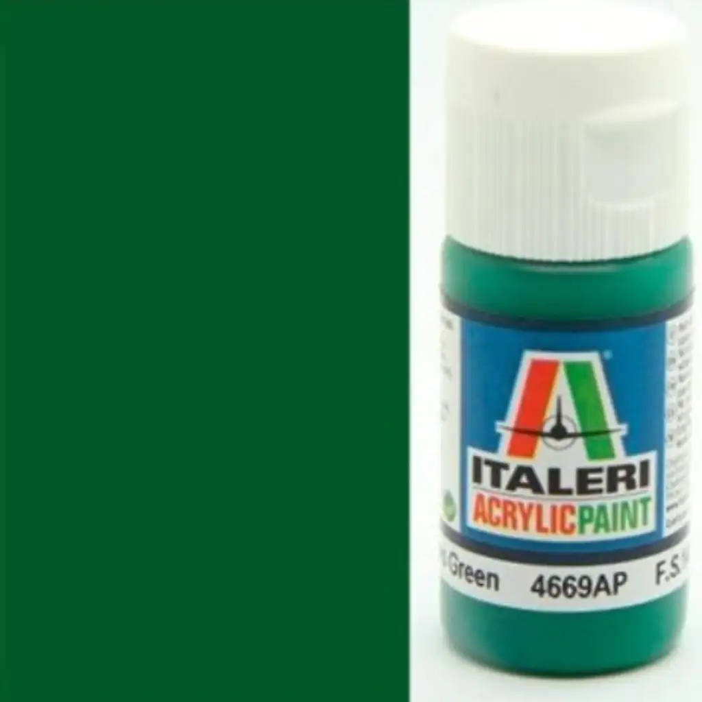 Italeri Gloss Green (4669AP) - Блестящо зелено макетно боя 20ml изображение 1