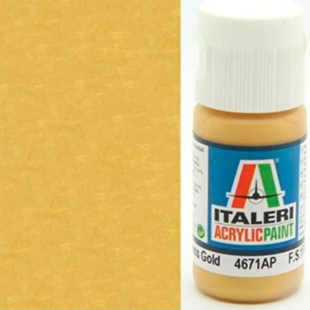 Italeri Metal Gloss Gold (4671AP) - Метален блестящ златен модел боя 20ml изображение 2