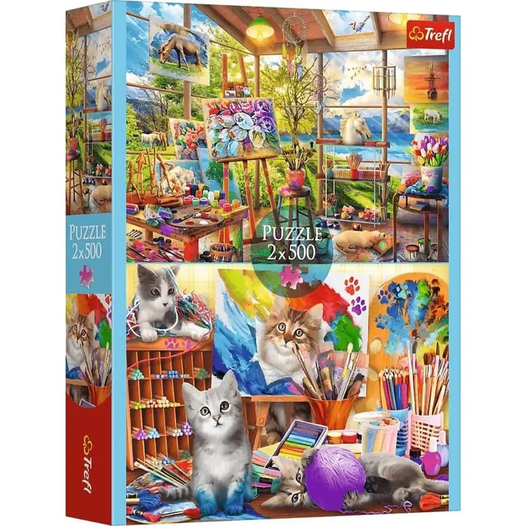 Изкуството на живописта 2x500бр. пъзел - Trefl изображение 1