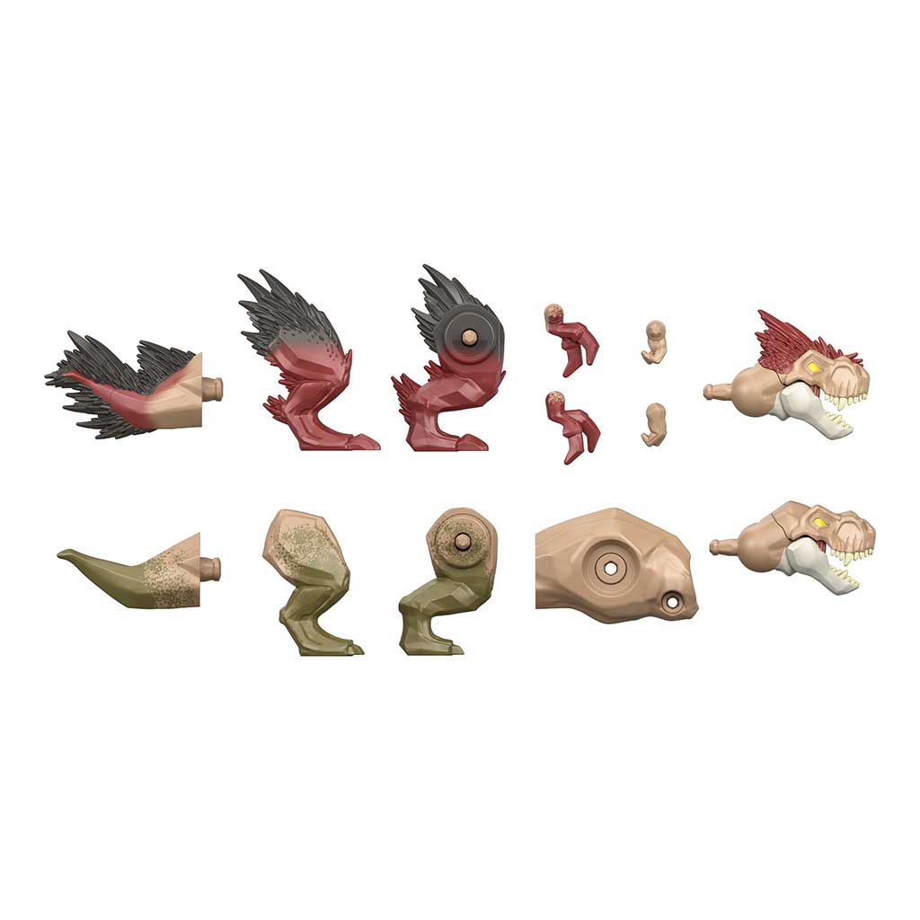 Jurassic World: Mayhem Mix-Ups DIY Мутант динозавър T-Rex - Mattel изображение 2