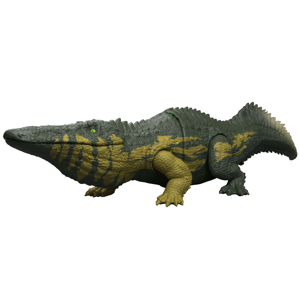 Jurassic World: Stomatosuchus атакуващ динозавър със звук и светлина – Mattel изображение 2