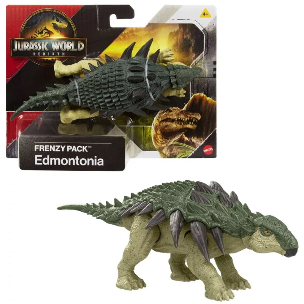 Jurassic World: Възраждане Frenzy pack Edmontonia динозавър фигура - Mattel изображение 1