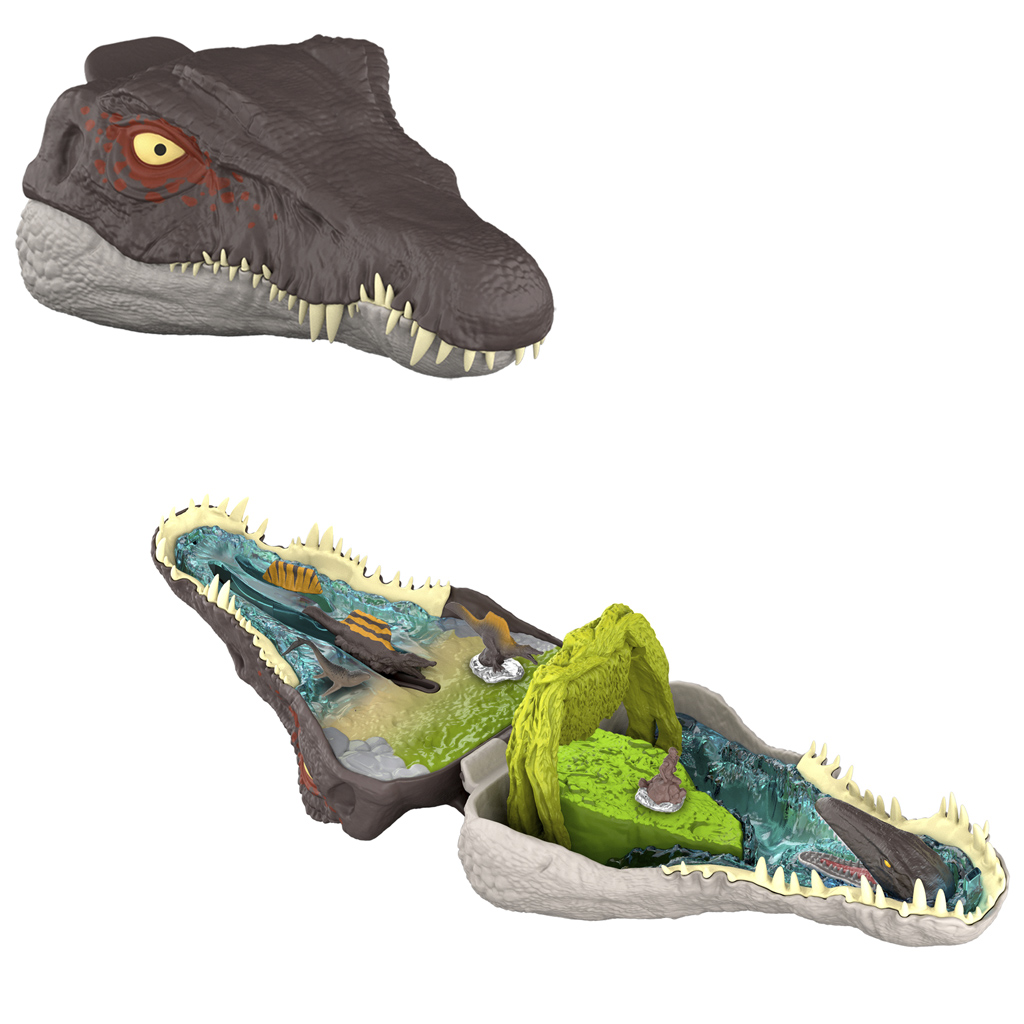 Jurassic World: Възраждане Micro Adventures Spinosaurus мини игрови комплект - Mattel изображение 3