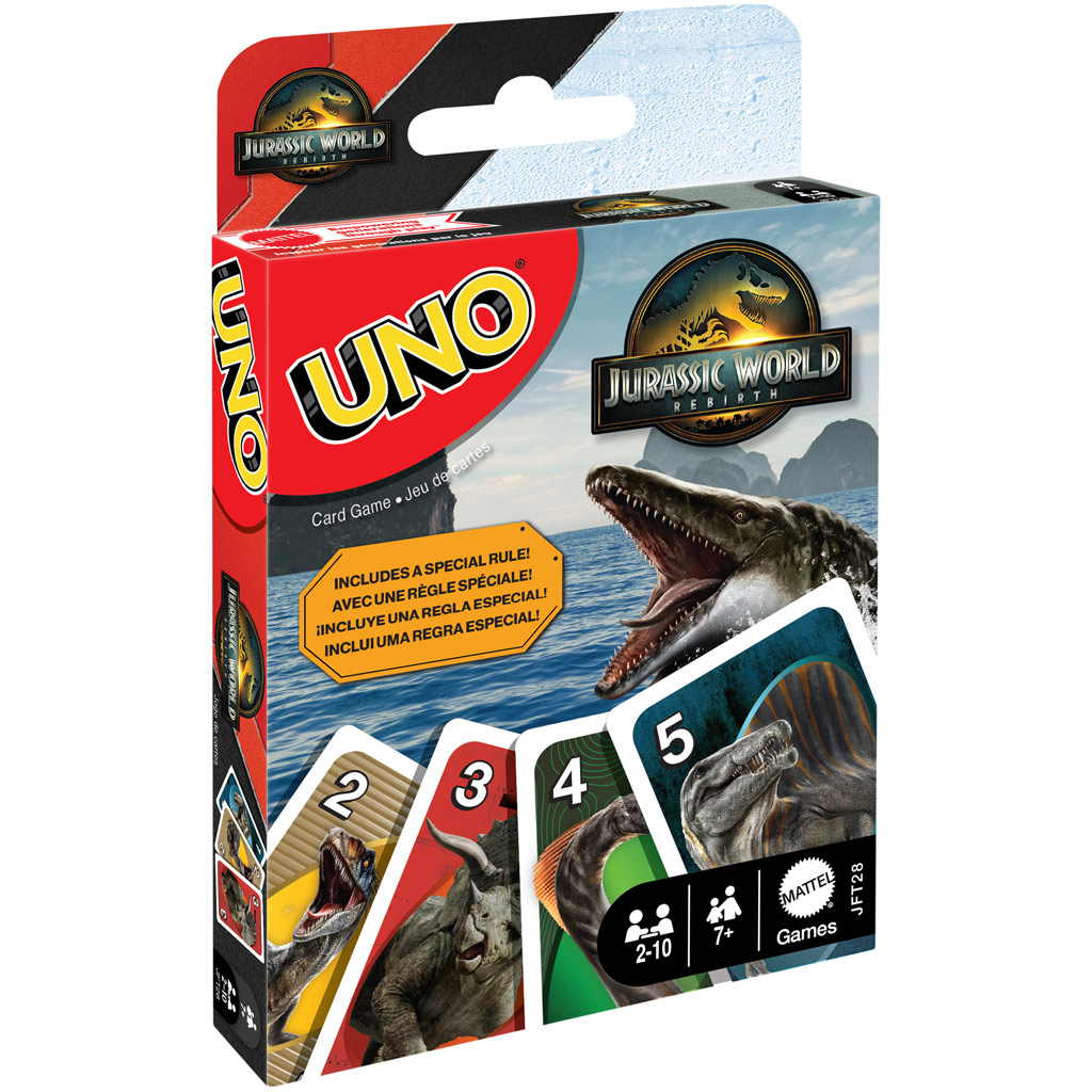 Jurassic World: Възраждане UNO настолна игра - Mattel изображение 1