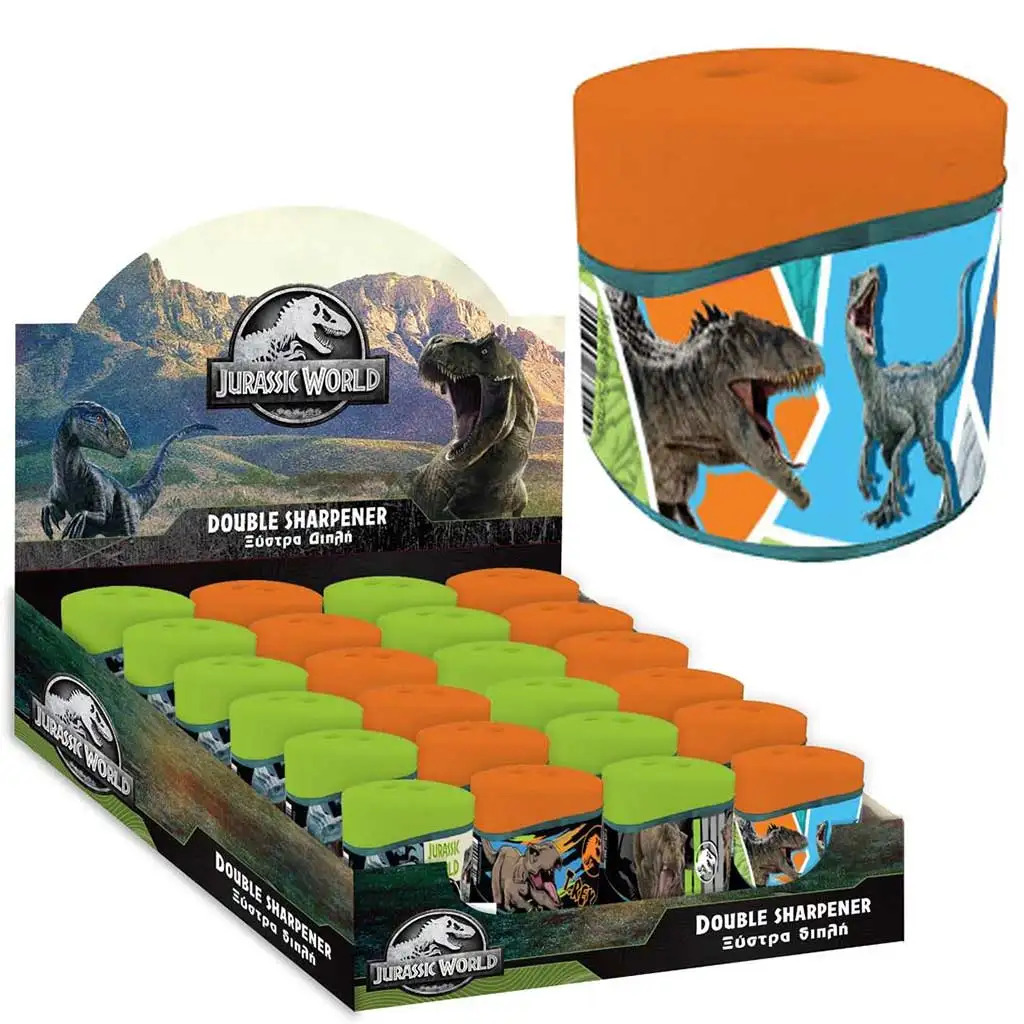 Jurassic World: Велосираптор с два отвора моливостъргач 1бр изображение 1