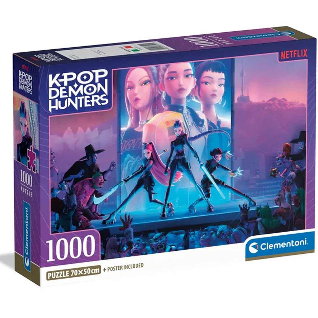 K-POP Demon Hunters компактно 1000 части пъзел - Clementoni изображение 1