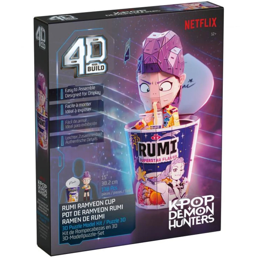 K-Pop Demon Hunters – Rumi раменна чаша 4D пъзел - Spin Master изображение 6