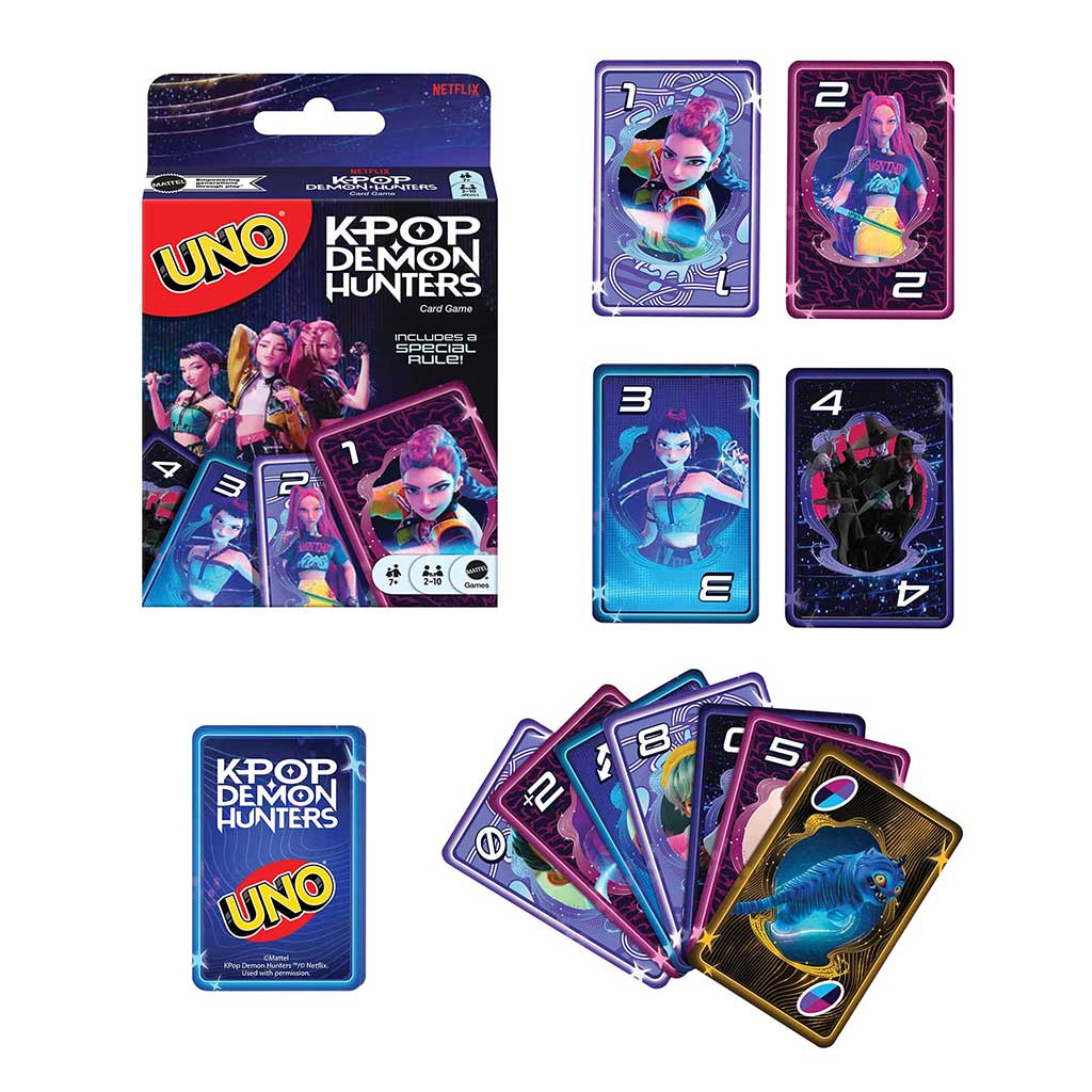 K-POP Демоноловаци UNO настолна игра - Mattel изображение 3