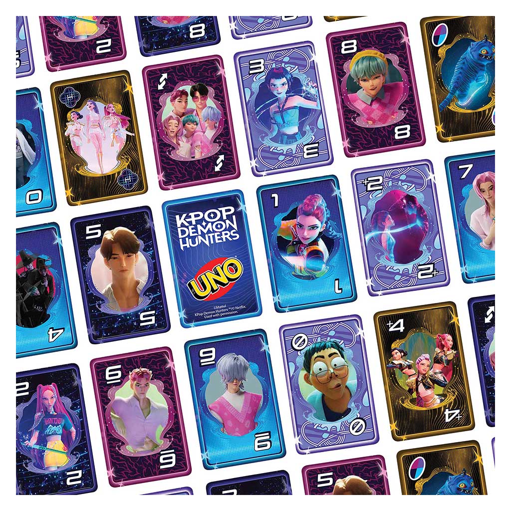 K-POP Демоноловаци UNO настолна игра - Mattel изображение 5