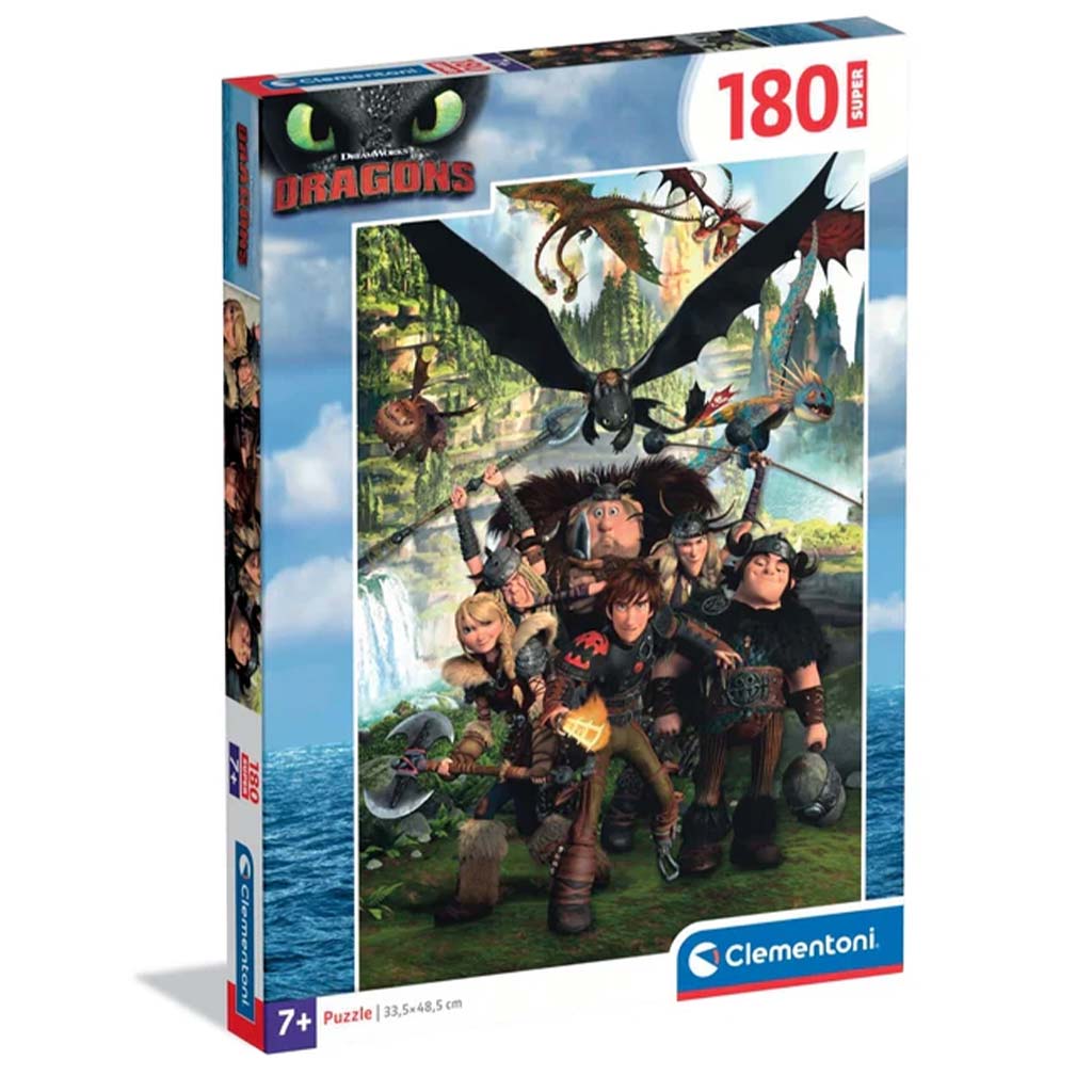 Как да си дресираш дракона 180 части супер пъзел - Clementoni изображение 1