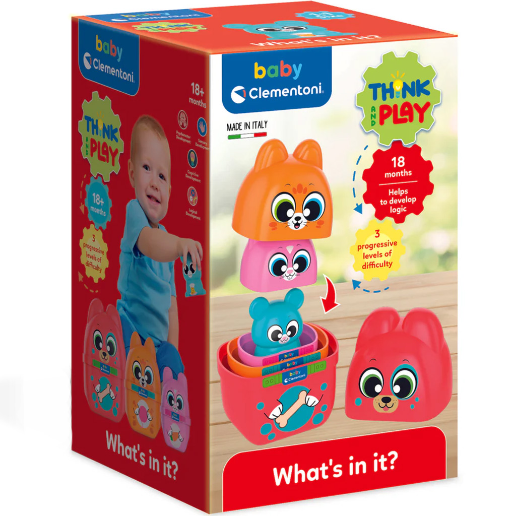 Какво има в него? играчки с животински фигурки - Clementoni Baby изображение 1