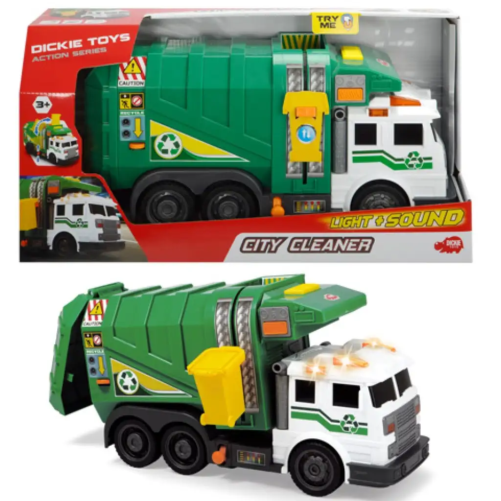 Камион за боклук 39см с светлина и звук - Dickie Toys изображение 1