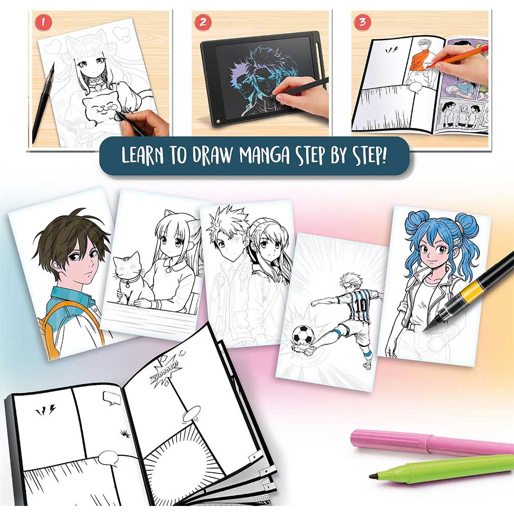 Kids Art: Manga Academy креативна оцветяваща книга - Lisciani изображение 3