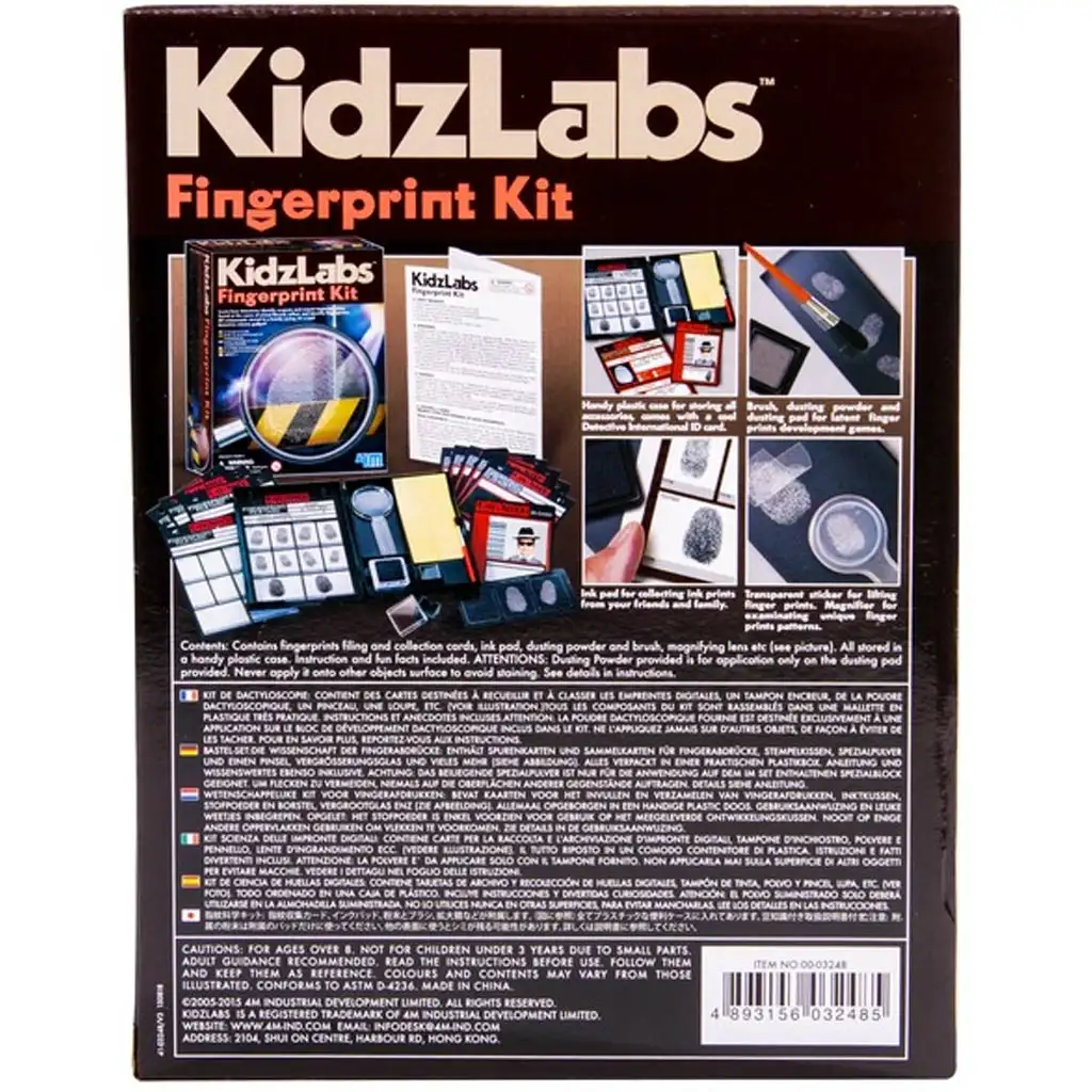 KidzLabs Отпечатъци от пръсти Комплект – Станете и вие детектив! изображение 2