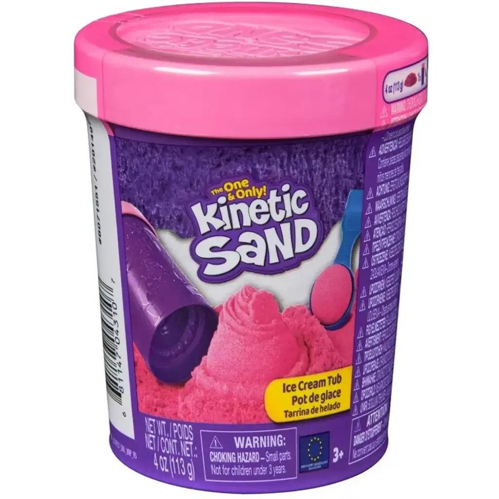 Kinetic Sand: Кутия за сладолед с розов пясък за моделиране - Spin Master изображение 1