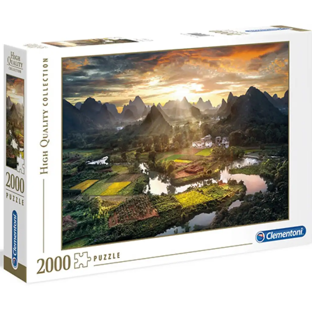 Китайски пейзаж HQC 2000 части пъзел - Clementoni изображение 1