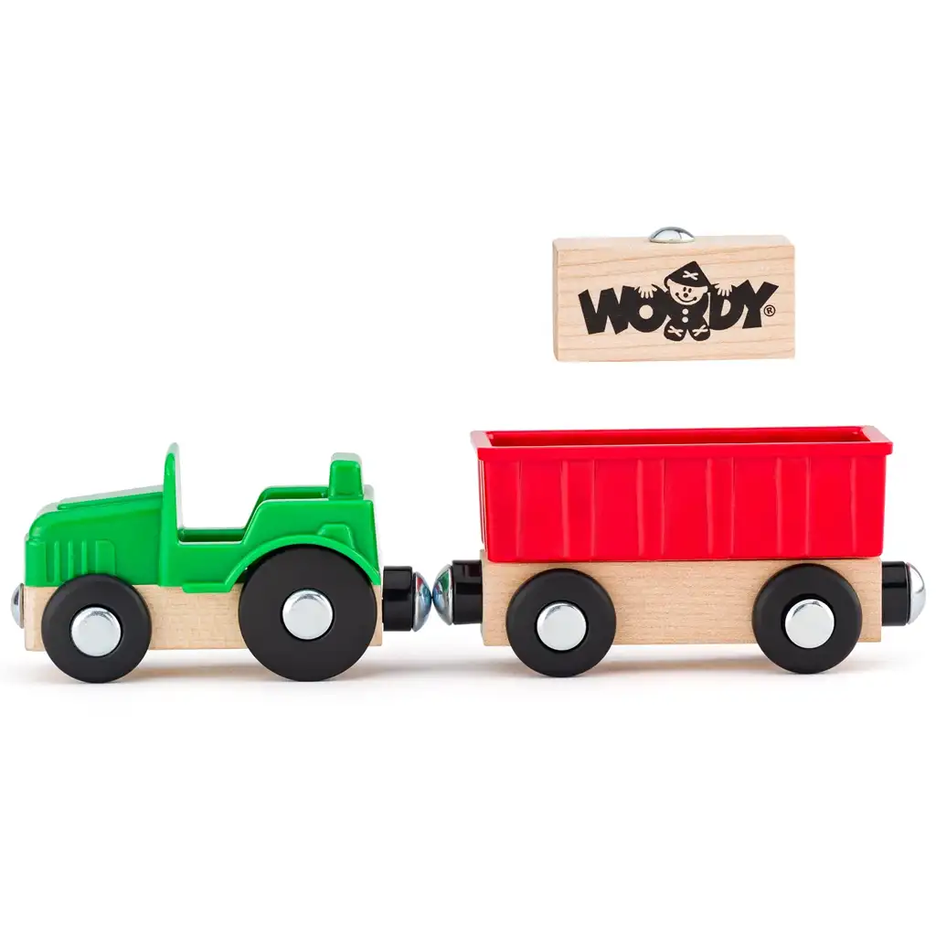 Комплект с 8 строителни машини с фигурки - Woodyland изображение 4