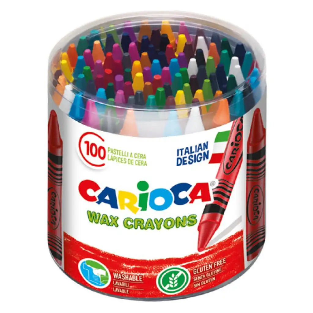 Комплект восъчни пастели 100бр - Carioca изображение 2