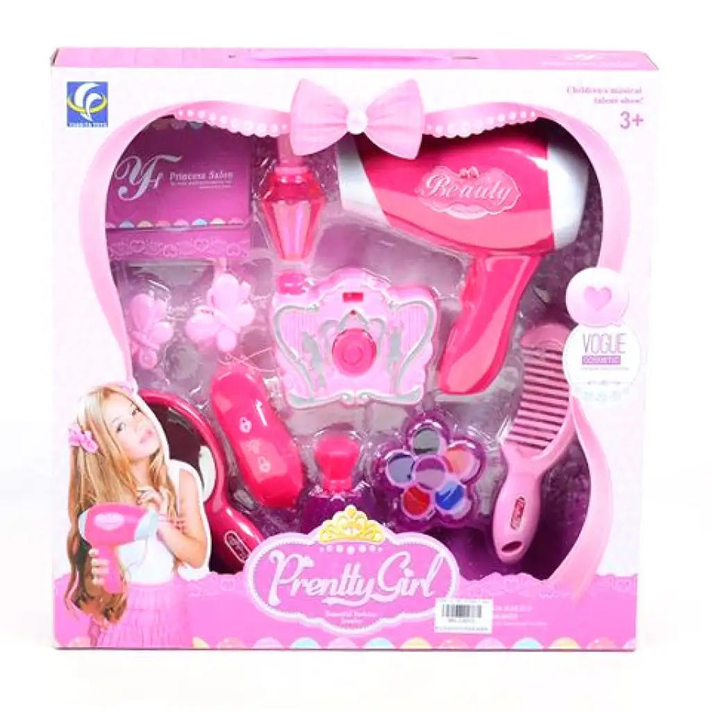Комплект за красота Pretty Girl с сешоар и гримове изображение 1